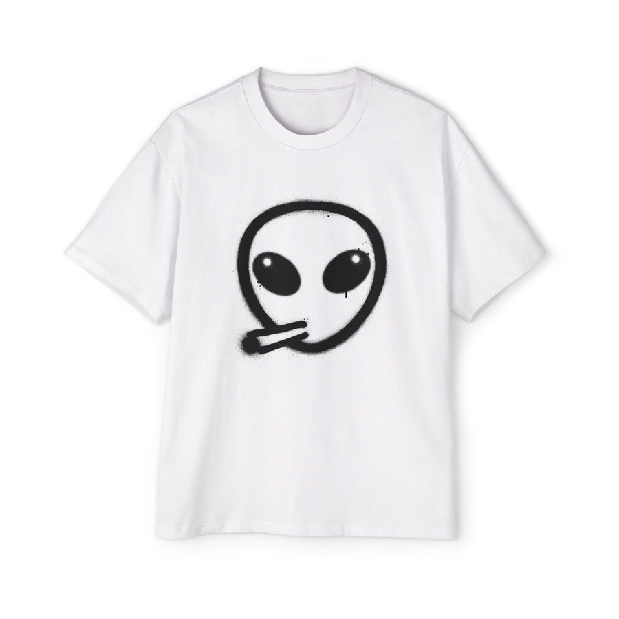 Alien Smoke Graphic Tee — Oversized Men's Streetwear T-Shirt — view 3